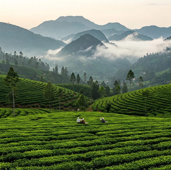Sri Lanka hill country Tea plantations